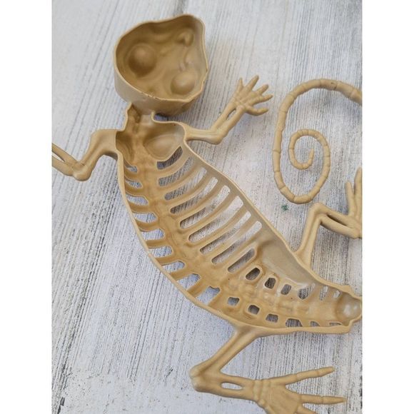 Skeleton lizard iguana Halloween pop Decor toy - Picture 5 of 5
